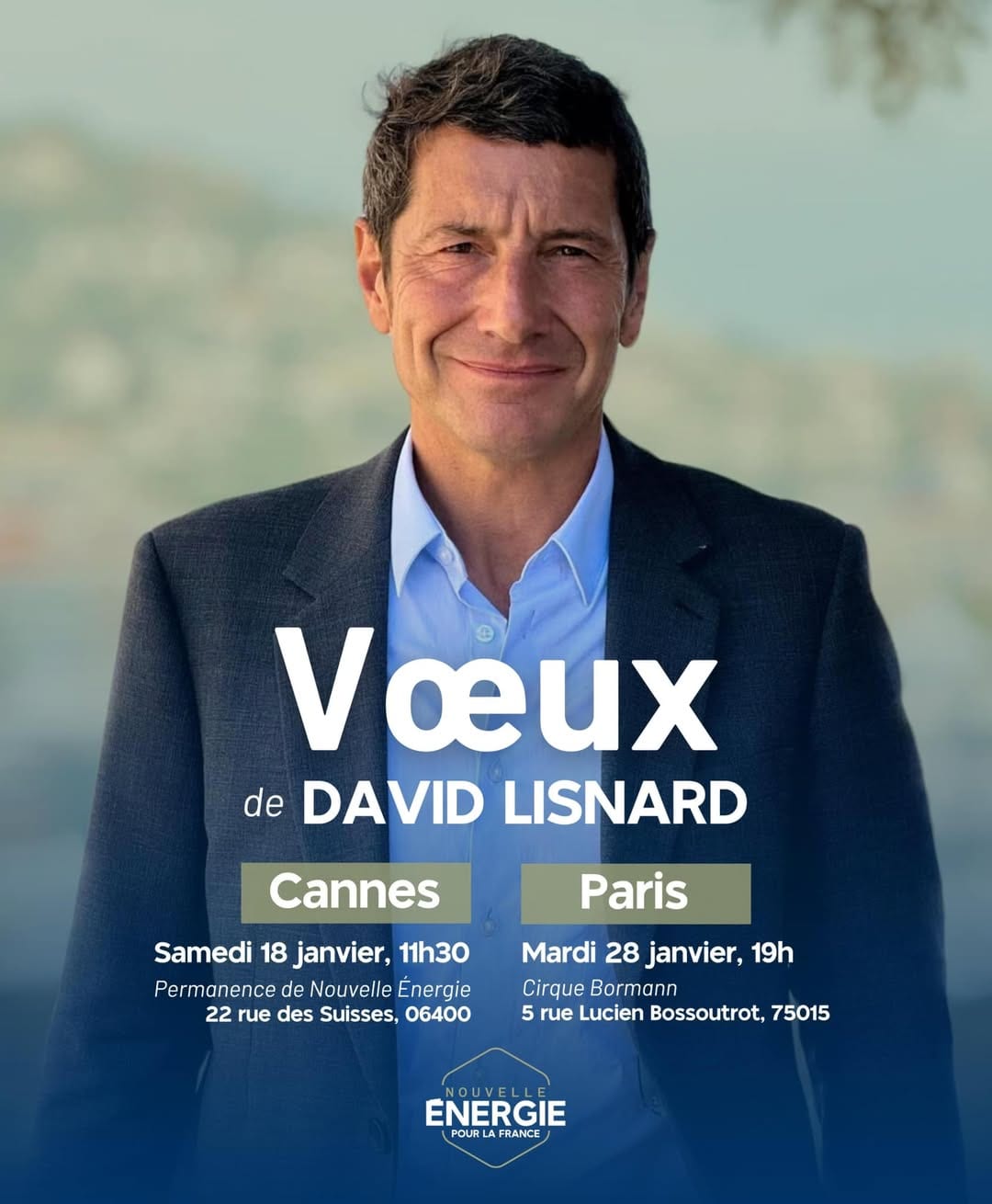 Participez à la cérémonie des vœux de David Lisnard !