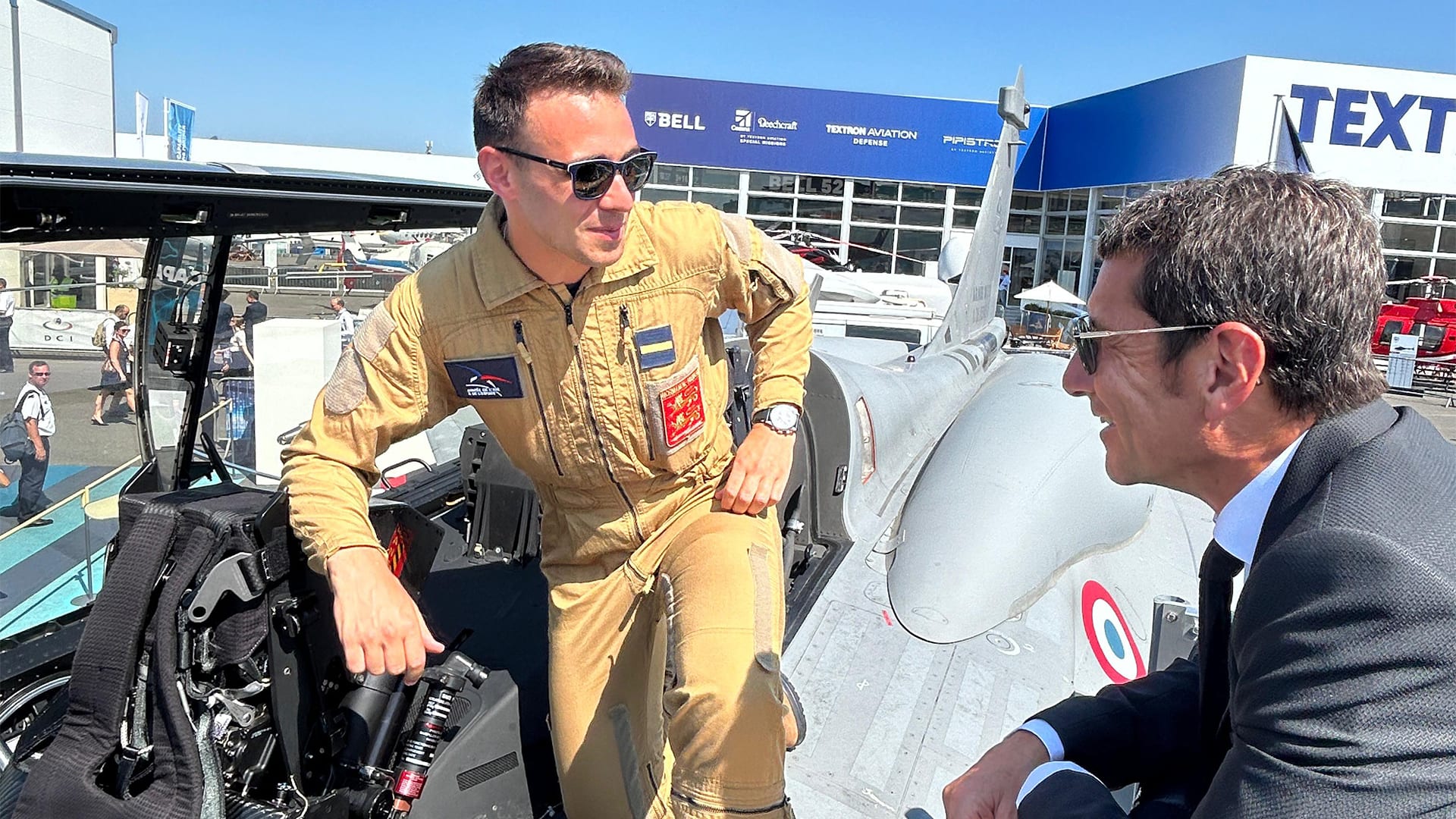 David Lisnard en visite au Salon International de l’Aéronautique et de l’Espace