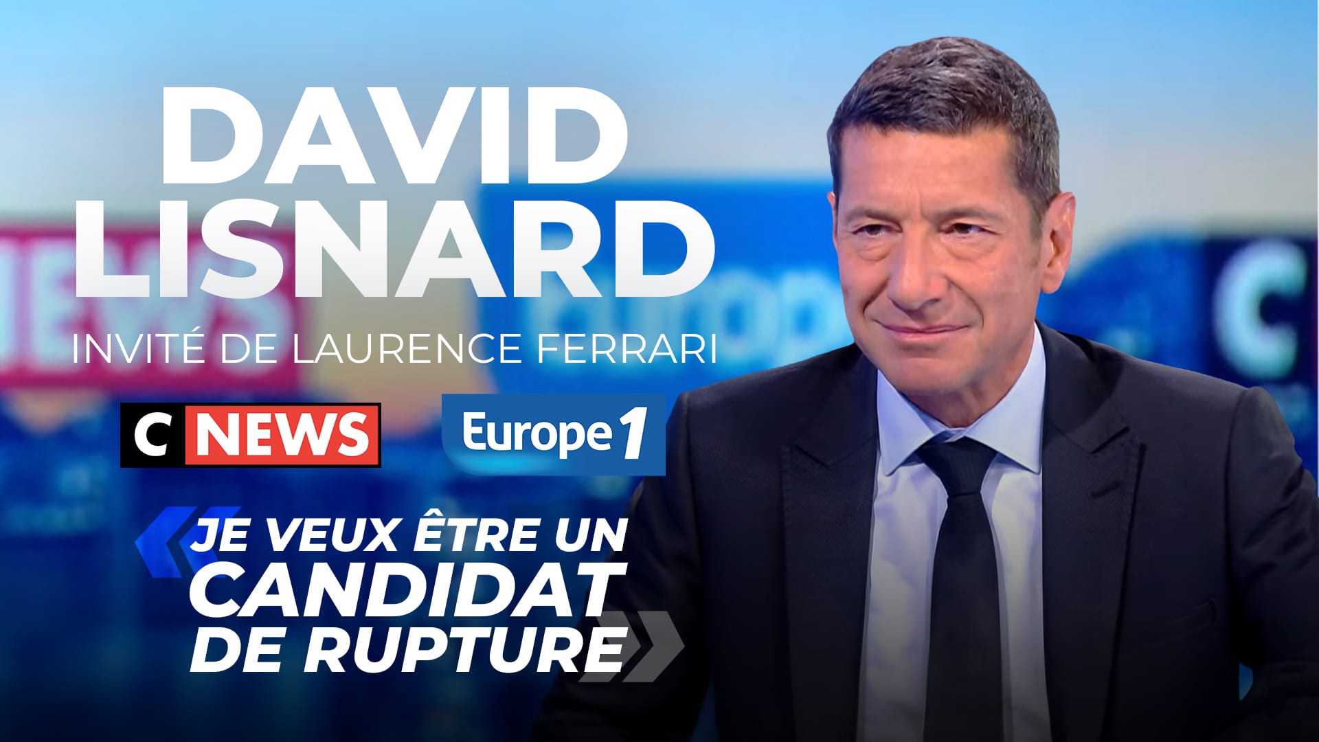 « Je veux être un candidat de rupture »