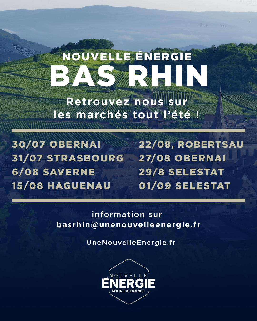 Illustration de l’événement : Tour NE Bas-Rhin — Obernai (27 août)
