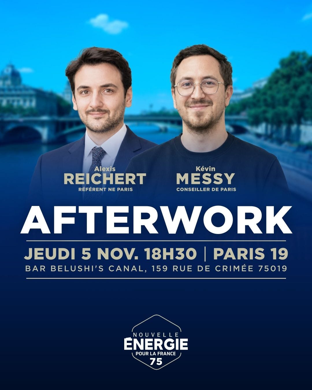 Illustration de l’événement : AFTERWORK NOUVELLE ÉNERGIE : PARIS 19e