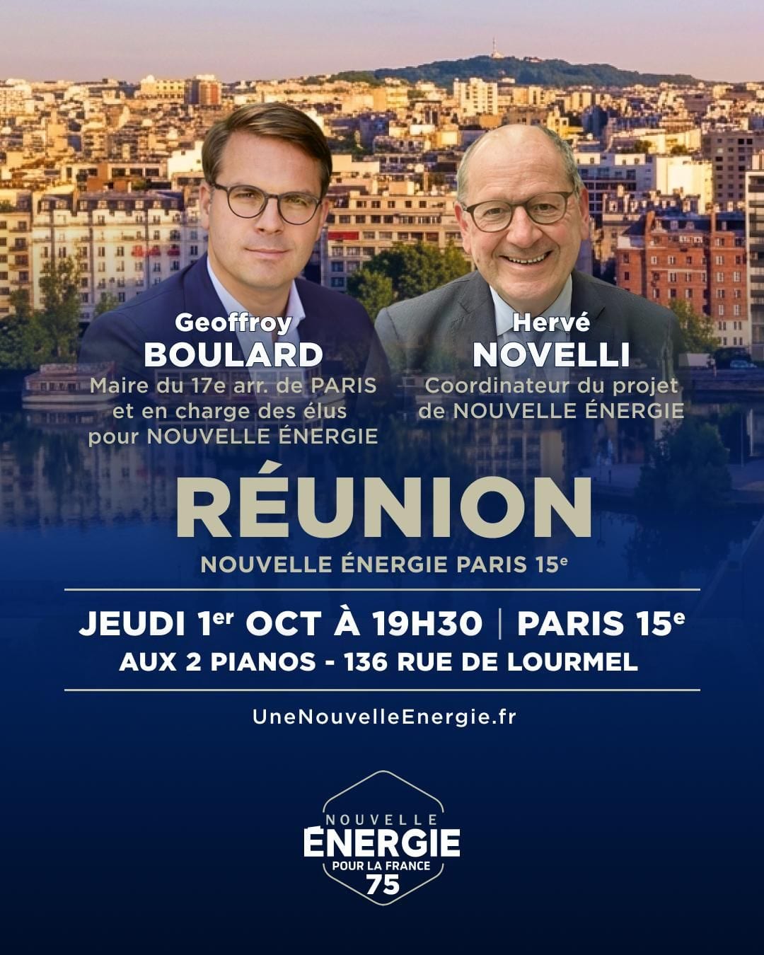 Illustration de l’événement : RÉUNION NOUVELLE ÉNERGIE PARIS