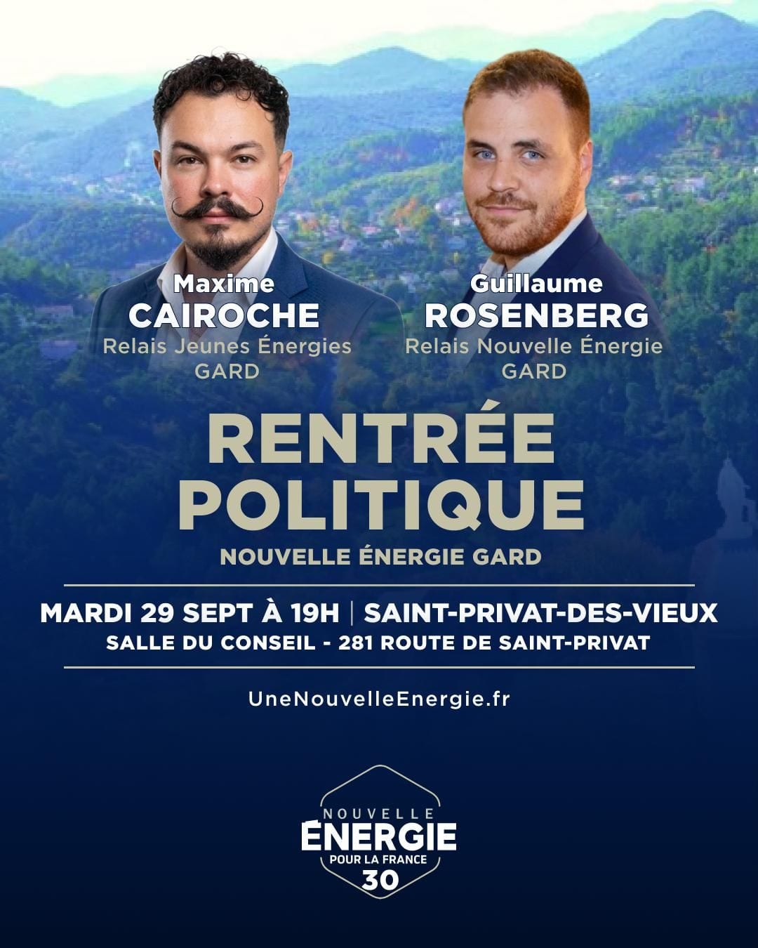 Illustration de l’événement : RENTRÉE POLITIQUE NOUVELLE ÉNERGIE GARD