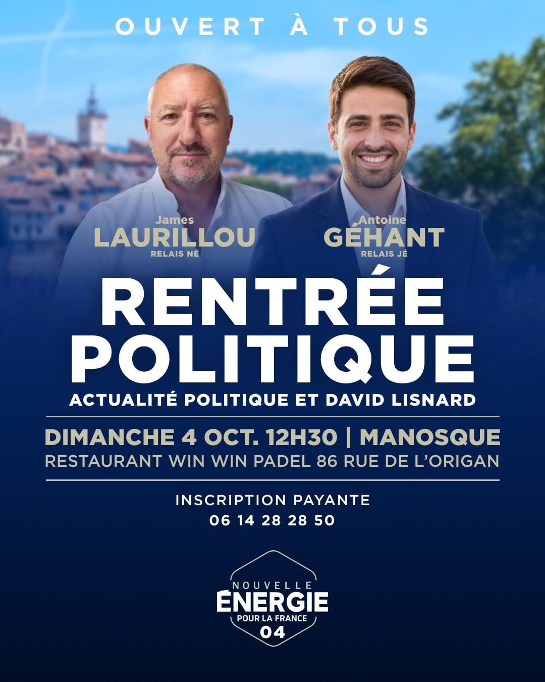 Illustration de l’événement : RENTRÉE POLITIQUE NOUVELLE ÉNERGIE ALPES-DE-HAUTE-PROVENCE