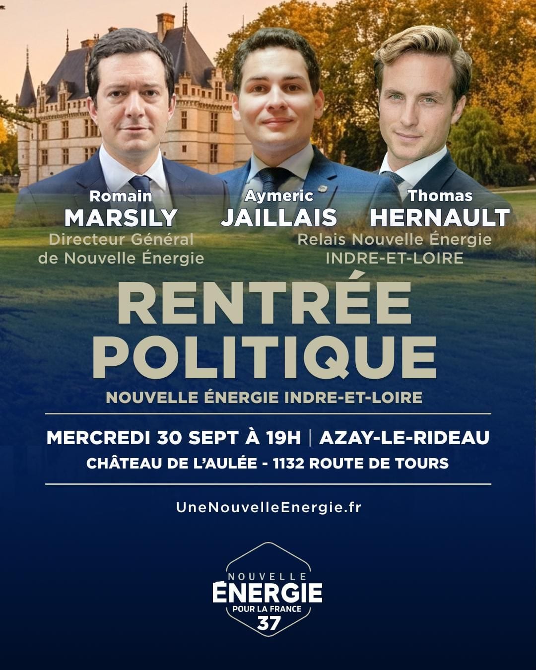 Illustration de l’événement : RENTRÉE POLITIQUE NOUVELLE ÉNERGIE INDRE-ET-LOIRE