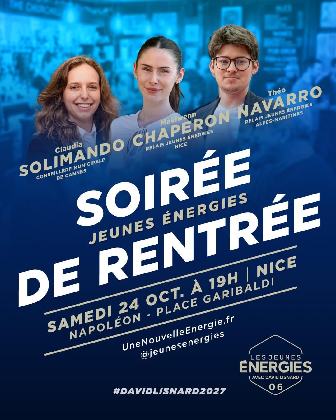 Illustration de l’événement : SOIRÉE DE RENTRÉE JEUNES ÉNERGIES NICE