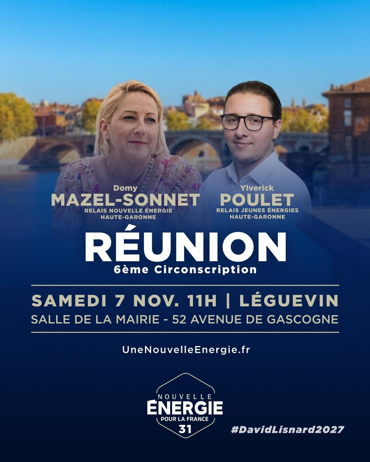 Illustration de l’événement : RÉUNION NOUVELLE ÉNERGIE HAUTE-GARONNE 6EME CIRCONSCRIPTION