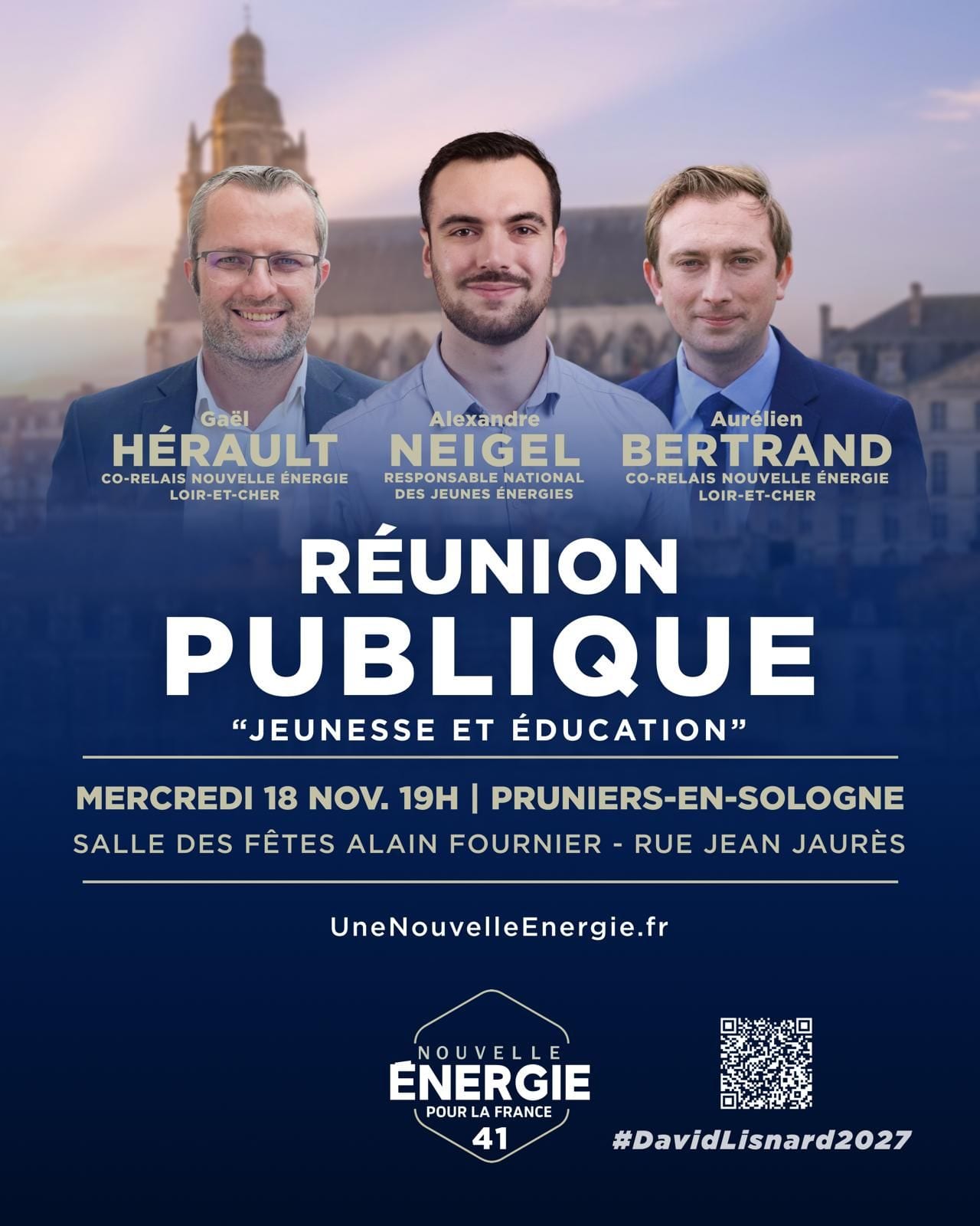 Illustration de l’événement : RÉUNION PUBLIQUE NOUVELLE ÉNERGIE LOIR-ET-CHER : JEUNESSE ET ÉDUCATION