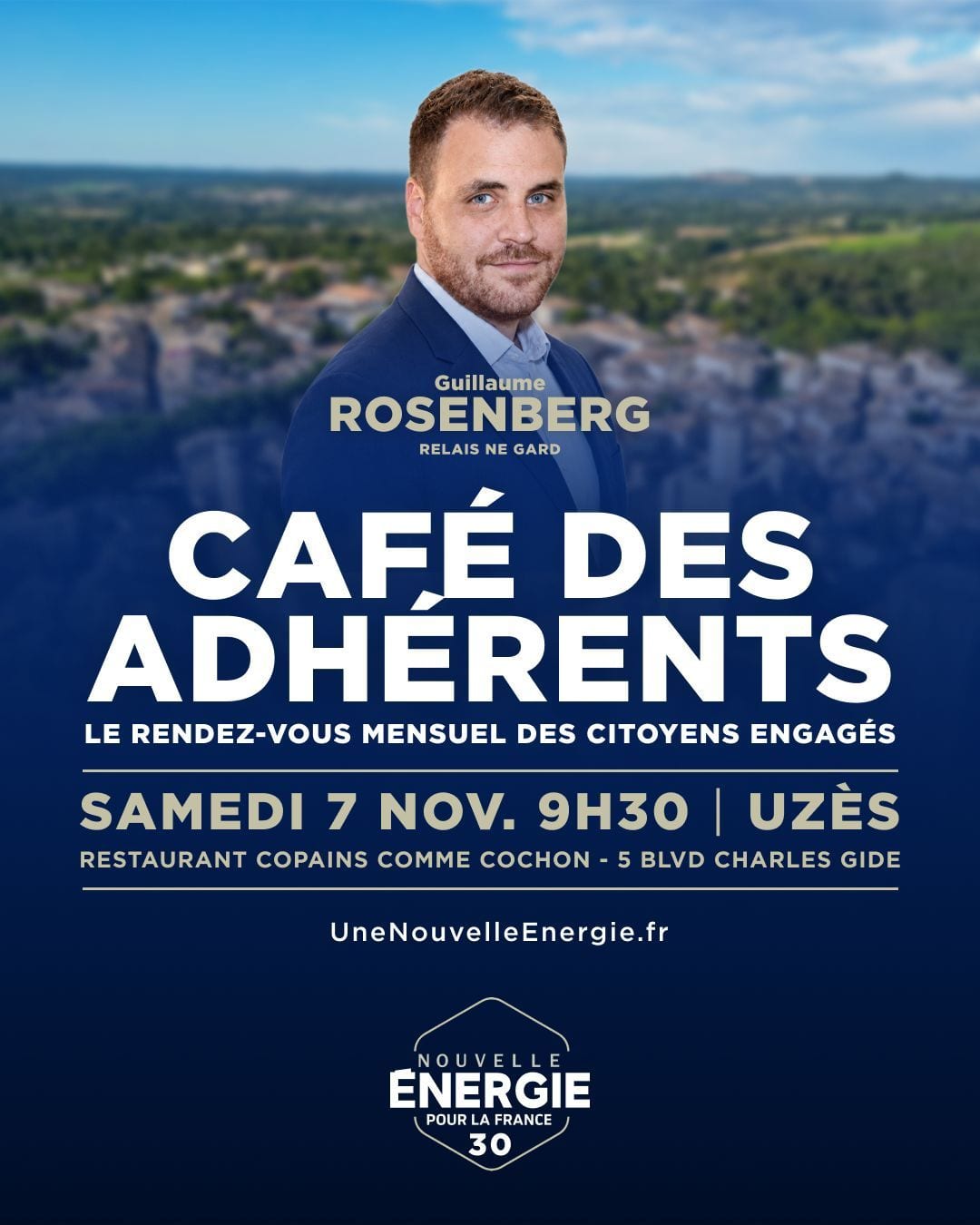 Illustration de l’événement : CAFÉ DES ADHÉRENTS UZÈS - NE GARD