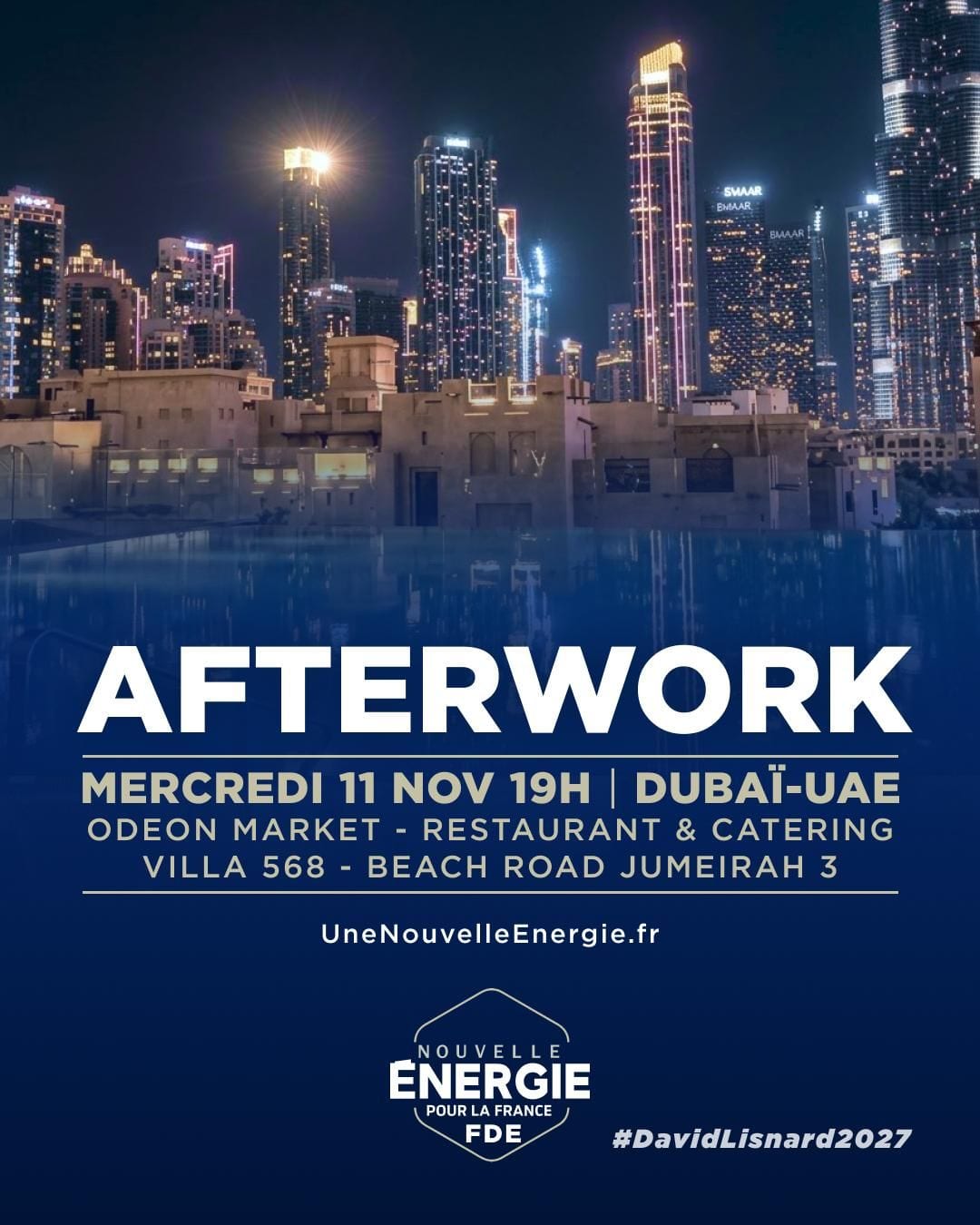 Illustration de l’événement : AFTERWORK NOUVELLE ÉNERGIE DUBAÏ