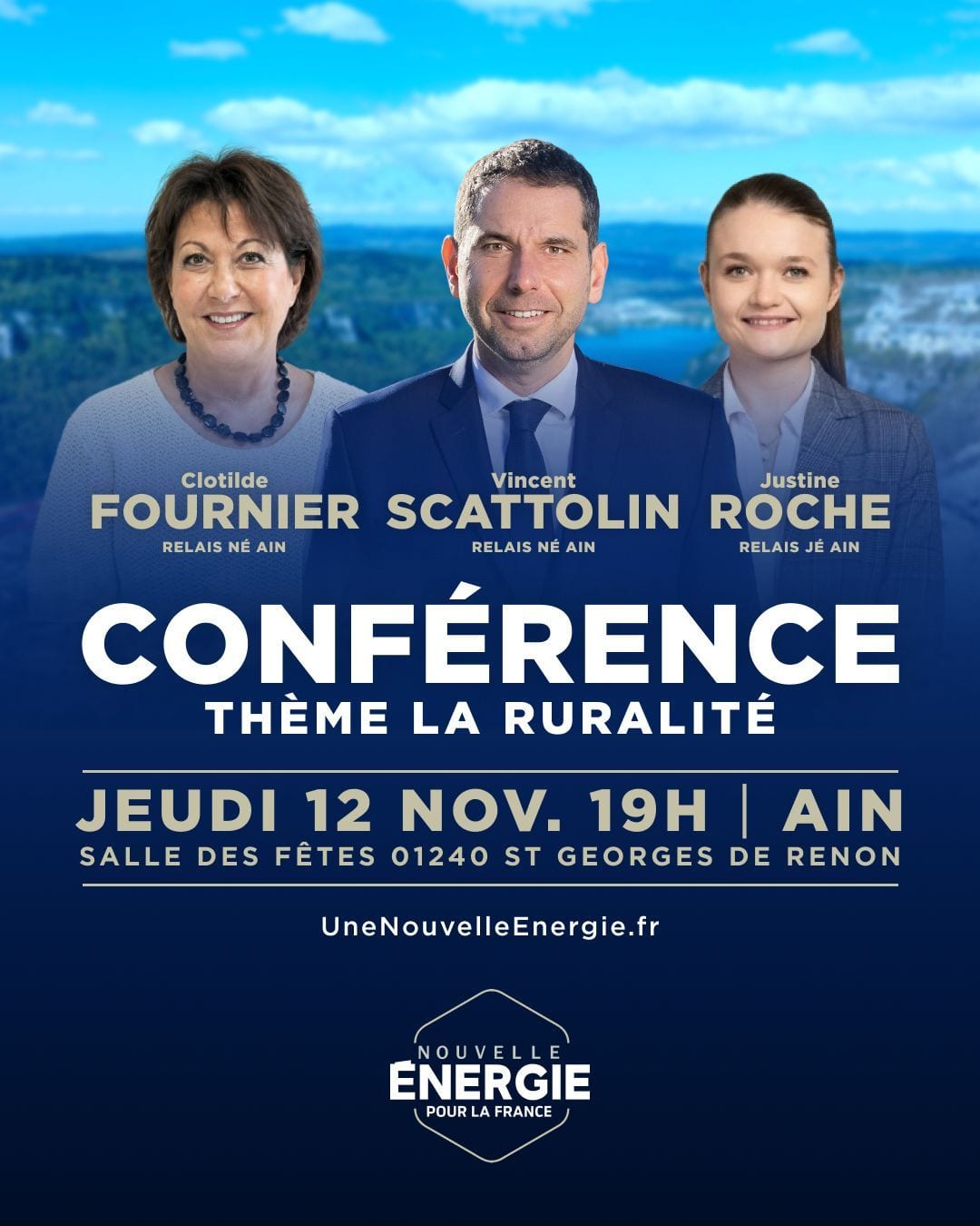 Illustration de l’événement : CONFÉRENCE NOUVELLE ÉNERGIE AIN : LA RURALITÉ