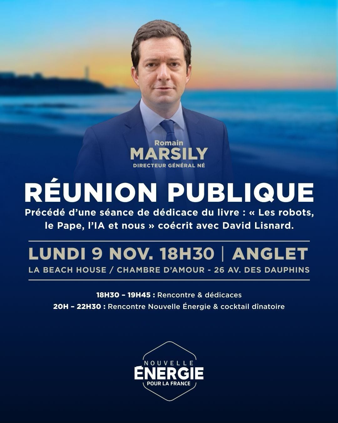Illustration de l’événement : RÉUNION PUBLIQUE NOUVELLE ÉNERGIE : ANGLET