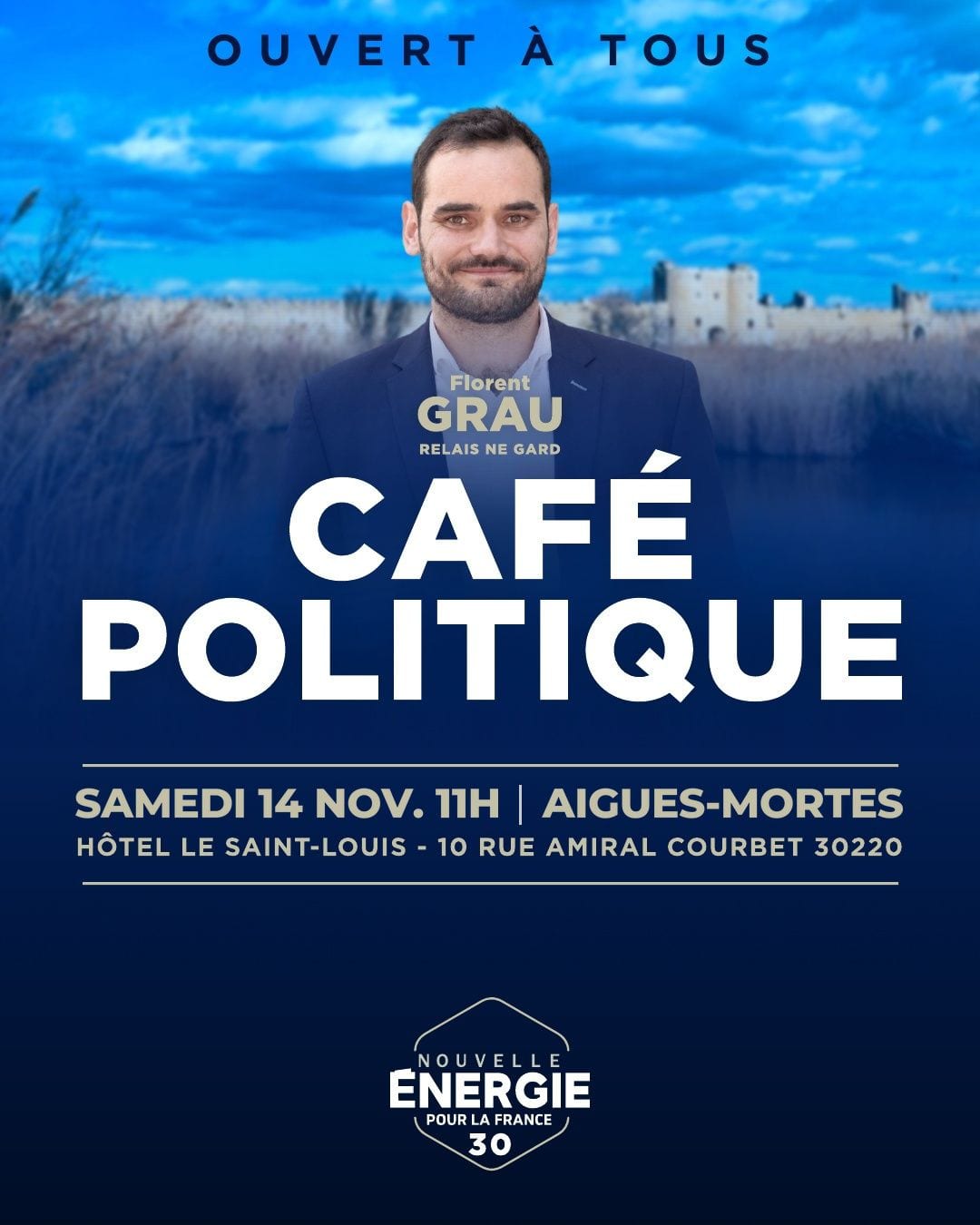 Illustration de l’événement : CAFÉ POLITIQUE : AIGUES-MORTES - NE GARD