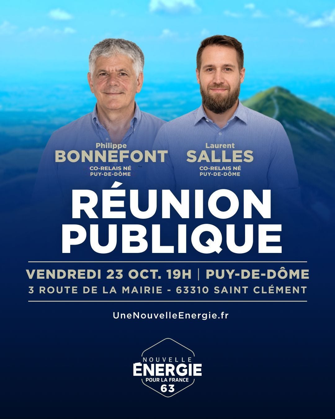 Illustration de l’événement : RÉUNION PUBLIQUE NOUVELLE ÉNERGIE PUY-DE-DÔME
