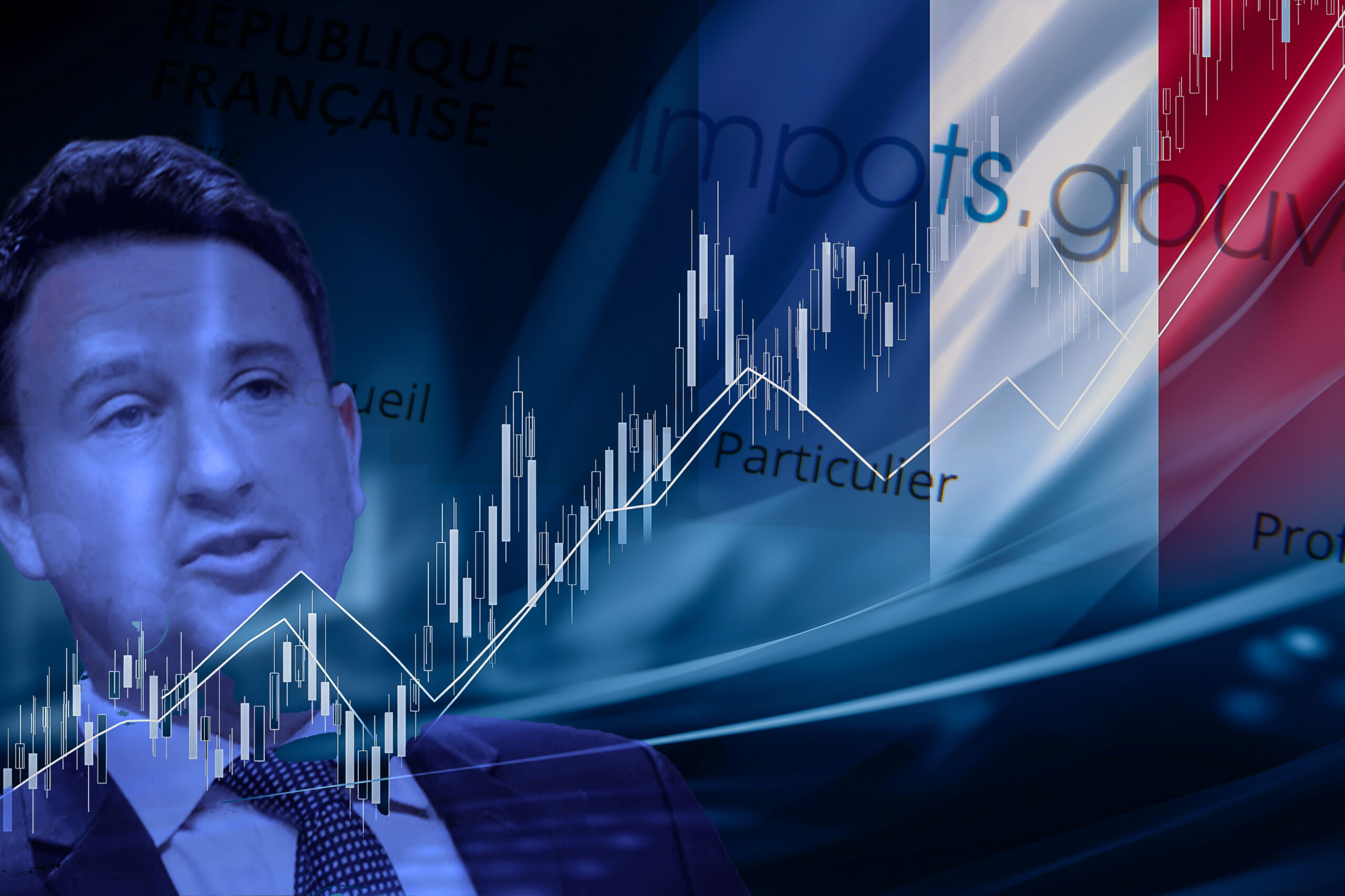 An illustration showing the rapid Economic growth in France